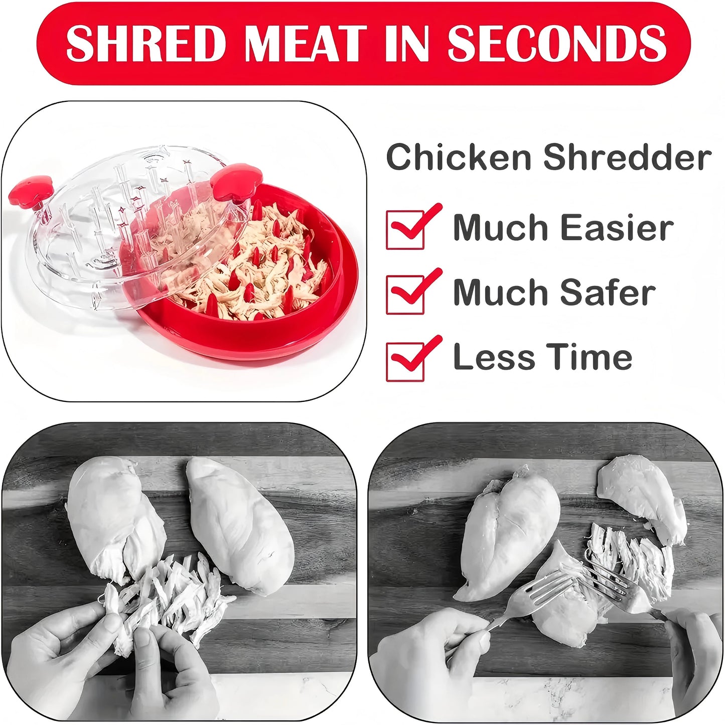 Easy Chicken Shredder